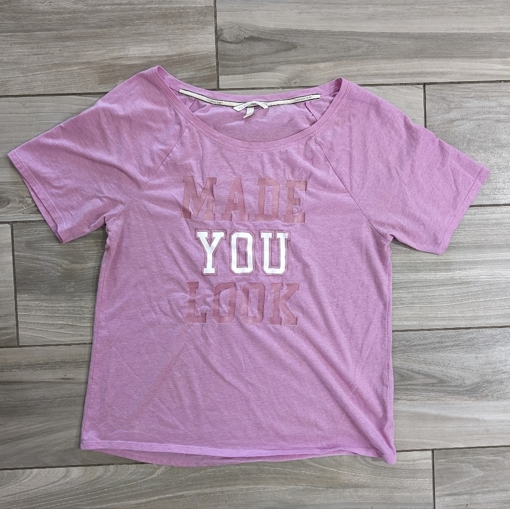 Victoria's Secret Made You Look Scoop Neck Tee Shirt